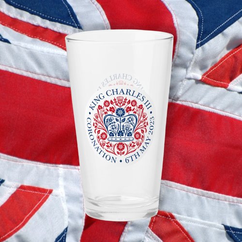 The Coronation Emblem of King Charles 2023 Glass