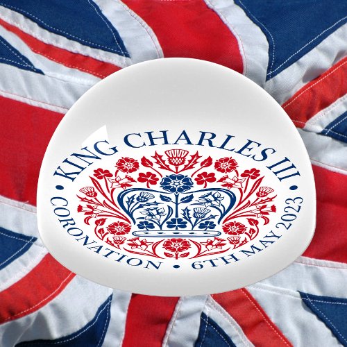 The Coronation Emblem of King Charles 2023 Paperweight