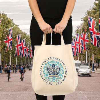 The Coronation Emblem Of King Charles 2023 Tote Bag by Ricaso_Designs at Zazzle