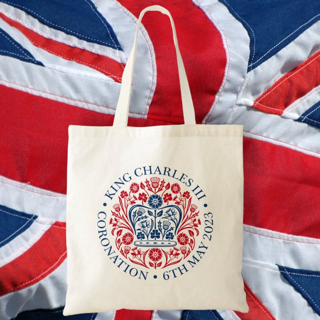 The Coronation Emblem of King Charles 2023 Tote Bag (Creator Uploaded)
