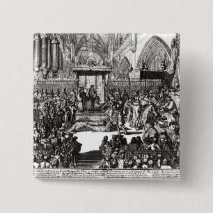 The Coronation of King George I Pinback Button
