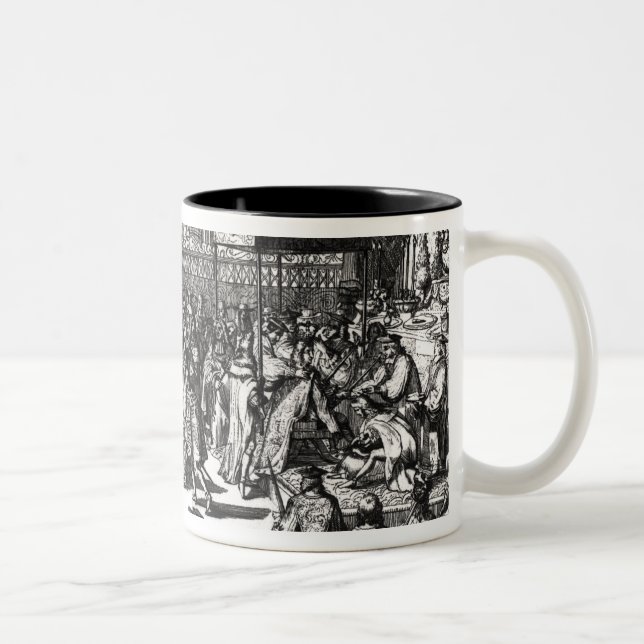 The Coronation of King George I Two-Tone Coffee Mug (Right)