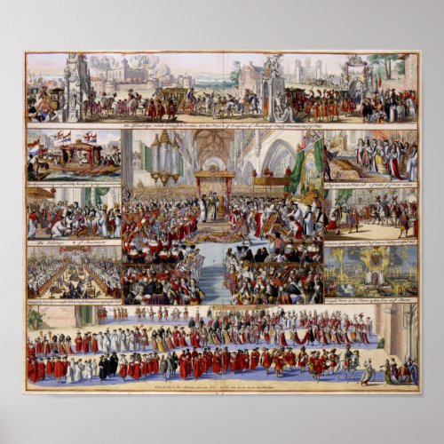 The Coronation of King William III and Queen Mary Poster