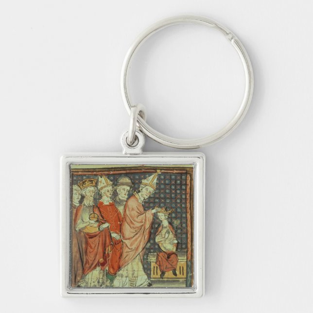 The coronation of Louis I 'the Pious' Keychain (Front)