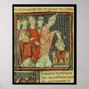 The coronation of Louis I 'the Pious' Poster