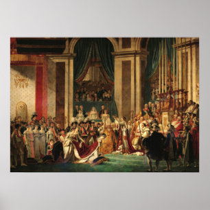 The Coronation of Napoleon by Jacques-Louis David Poster