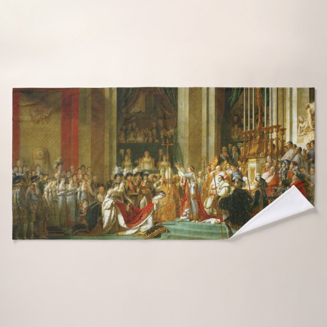The Coronation of Napoleon, Jacques-Louis David Bath Towel (Bath Towel)