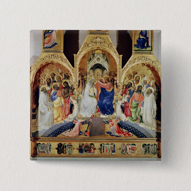 The Coronation of the Virgin Button (Front)