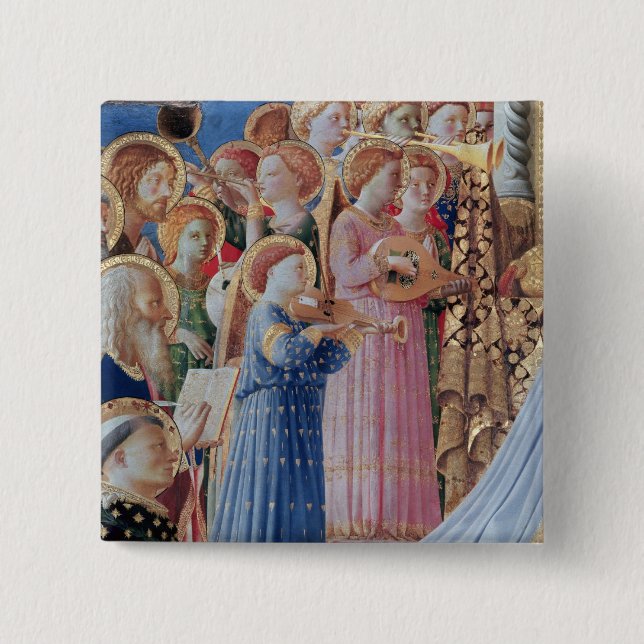 The Coronation of the virgin Button (Front)