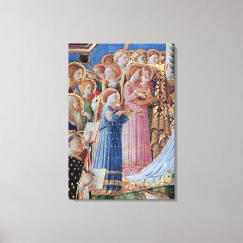 The Coronation of the virgin Canvas Print