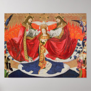 The Coronation of the Virgin, completed 1454 Poster