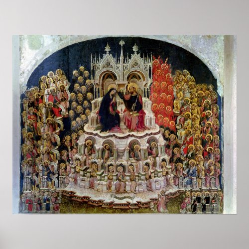 The Coronation of the Virgin in Paradise 1438 Poster