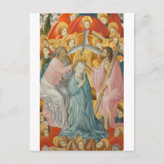 The Coronation of the Virgin with the Trinity, Oil Postcard