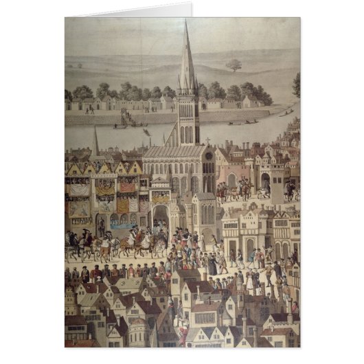 The Coronation Procession of King Edward VI Cards (Front)