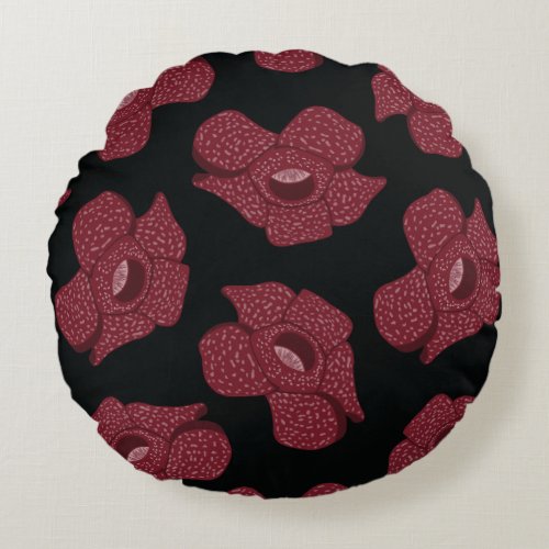 The Corpse Flower Rafflesia Arnoldii  Round Pillow