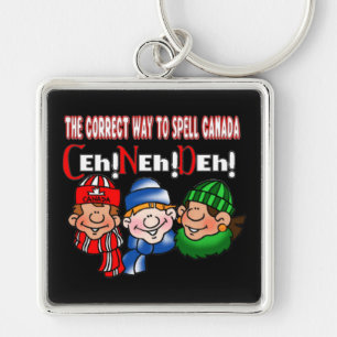The Correct Way To Spell Canada Humor Key Chain