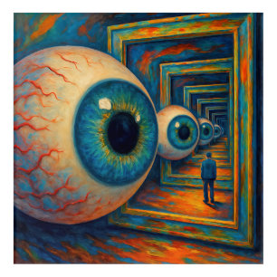 “The Corridor of Seeing” - A Surreal Portrait Acrylic Print