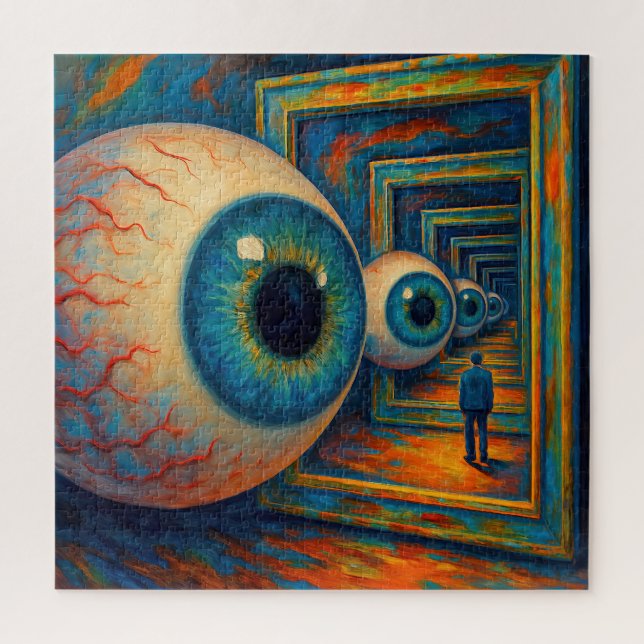 “The Corridor of Seeing” - A Surreal Portrait Jigsaw Puzzle (Vertical)