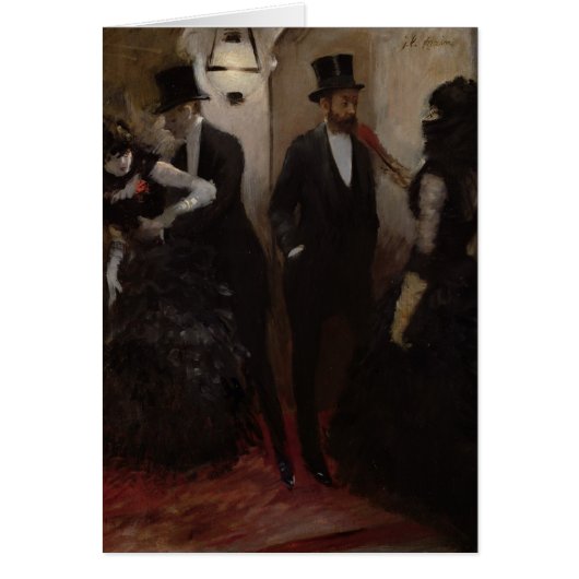 The Corridors at the Opera, 1885 Cards (Front)