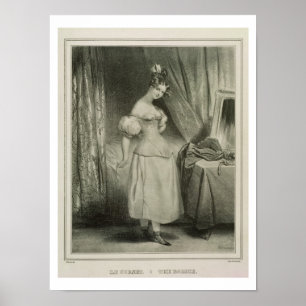 The Corset, engraved by Alfred Leon Lemercier (fl. Poster