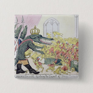 The Corsican Crocodile Button