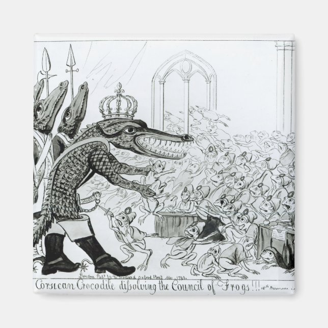 The Corsican Crocodile Magnet (Front)