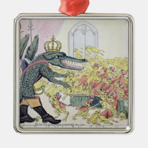 The Corsican Crocodile Metal Ornament