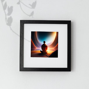 The Cosmic Buddha Digital Art Poster