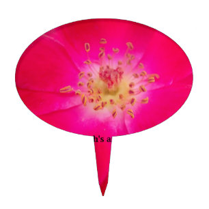 The Cosmic Rose: Nature's Deception Design Cake Topper