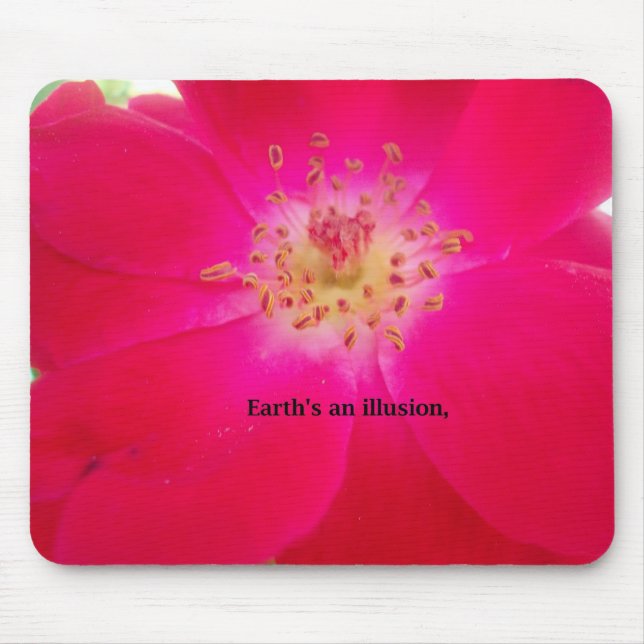 The Cosmic Rose: Nature's Deception Design Mouse Pad (Front)