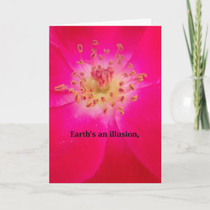 The Cosmic Rose: Nature's Deception Holiday Card