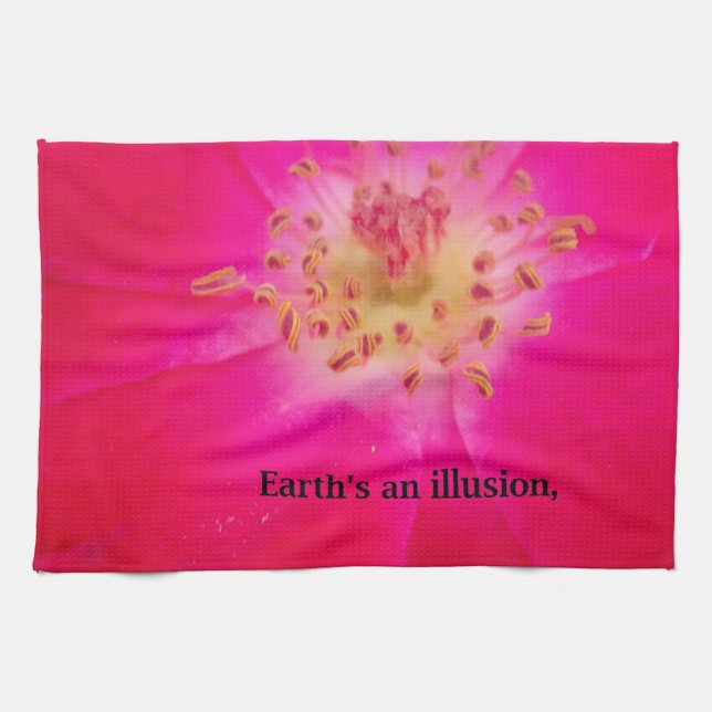 The Cosmic Rose: Nature's Deception Towel (Horizontal)