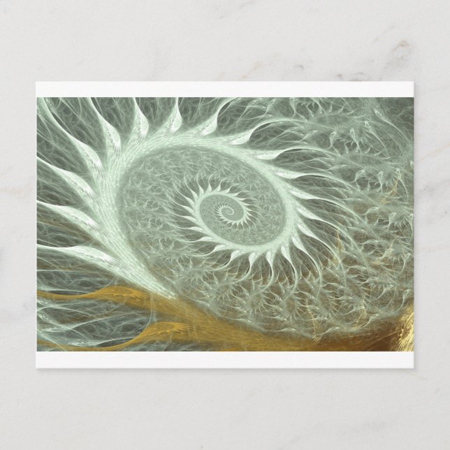 The Cosmic Spiral - Sacred Geometry Golden Spiral Postcard (Front)