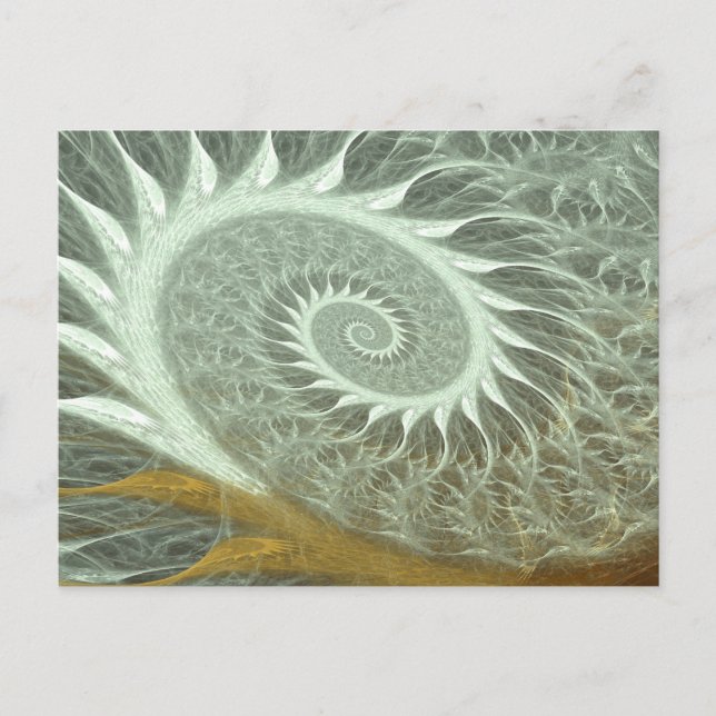 The Cosmic Spiral - Sacred Geometry Golden Spiral  Postcard (Front)