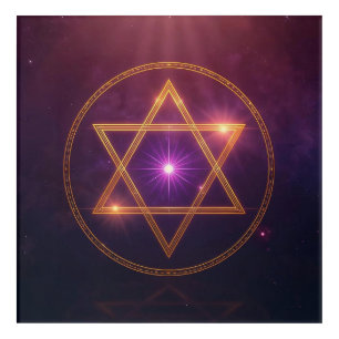 The Cosmic Star of Enlightened Balance Acrylic Print