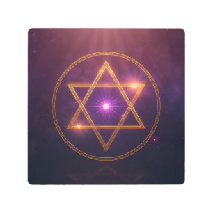 The Cosmic Star of Enlightened Balance Metal Print