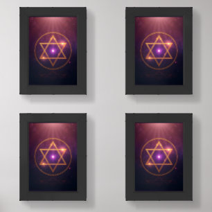 The Cosmic Star of Enlightened Balance Wall Art Sets