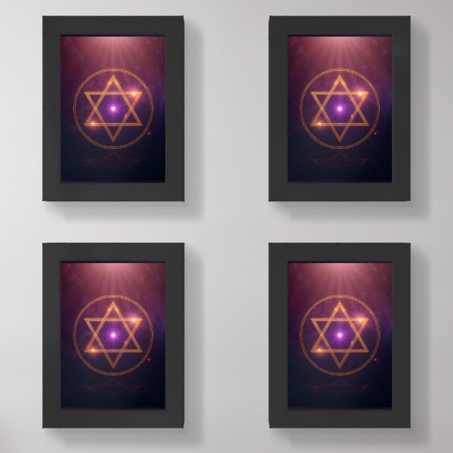 The Cosmic Star of Enlightened Balance Wall Art Sets (Front)