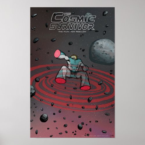 The Cosmic Survivor _Star Knight Cosimo in Space Poster