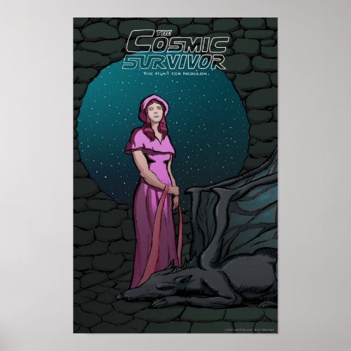 The Cosmic Survivor _ Veritas in her Starcave Poster
