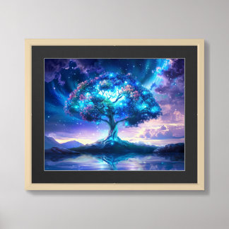 The Cosmic Tree of Life Framed Art