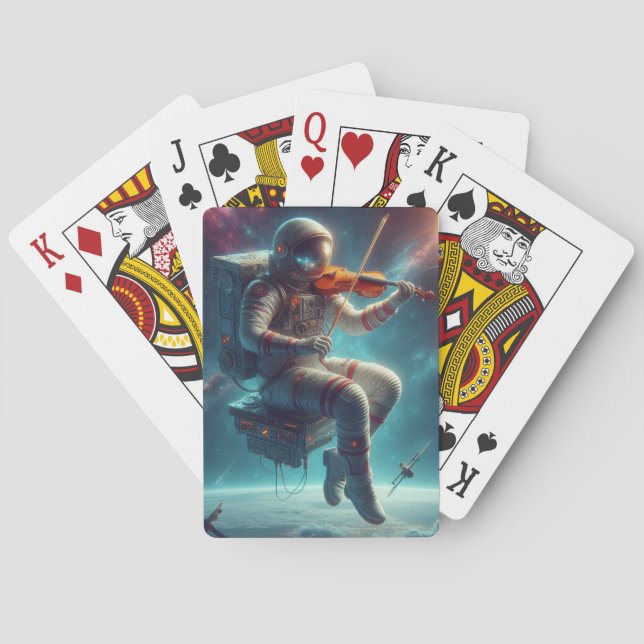 The Cosmic Violinist Poker Cards (Back)