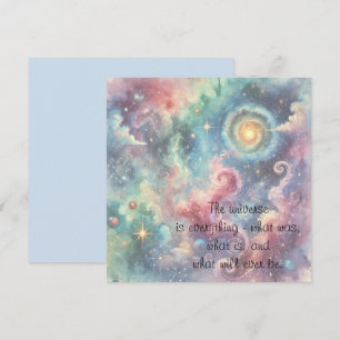 The Cosmos & Quote Note Card