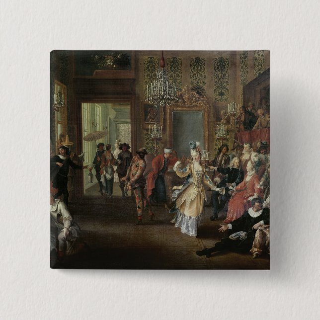 The Costume Ball Pinback Button (Front)