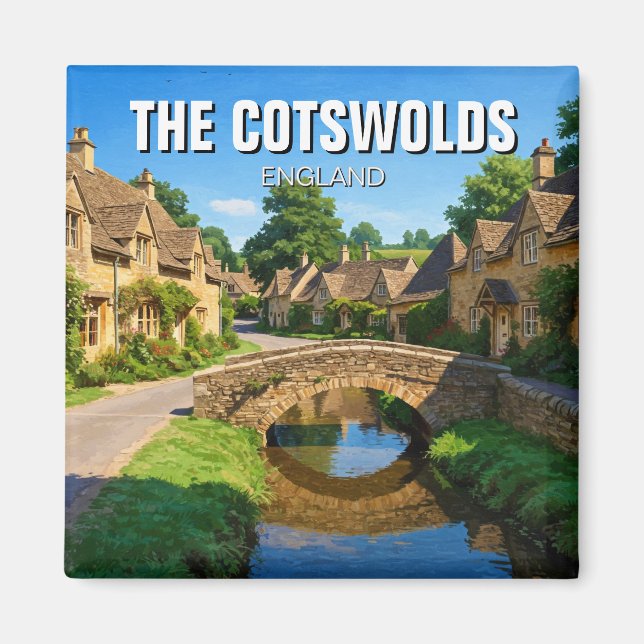 The Cotswolds England Travel Magnet (Front)