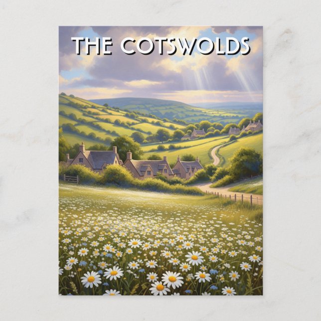 The Cotswolds England Travel Postcard (Front)
