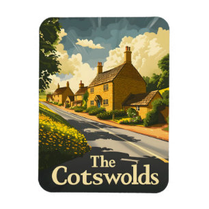 The Cotswolds England Vintage Magnet