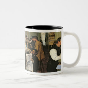 The Cotton Exchange, New Orleans, 1873 Two-Tone Coffee Mug