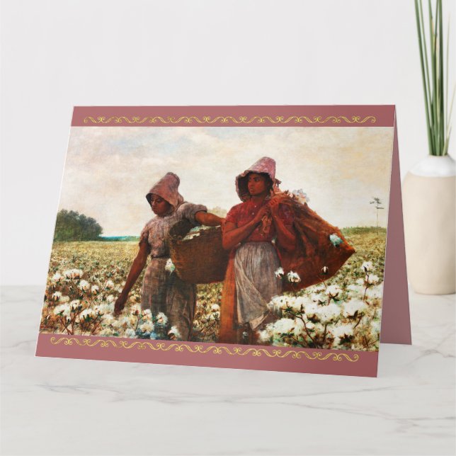 The Cotton Pickers by Winslow Homer Card (Front)