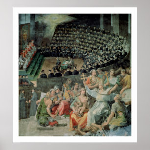 The Council of Trent, 1588-89 (fresco) Poster